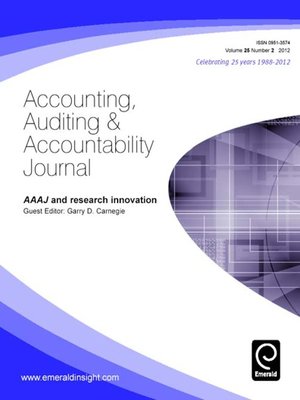 cover image of Accounting, Auditing & Accountability Journal, Volume 25, Issue 2
